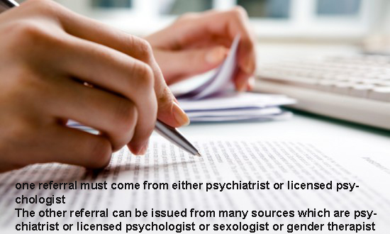 Requirement-of-2-letters-of-recommendation-for-sex-reassignement-surgery